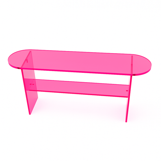 acrylic console table