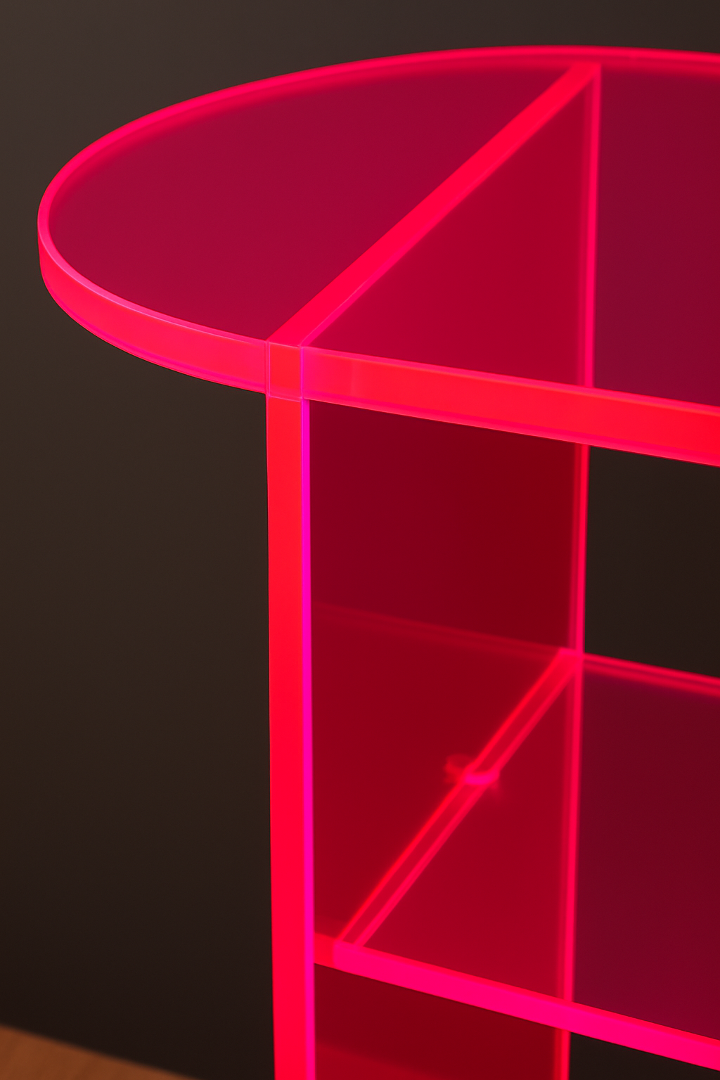 acrylic console table
