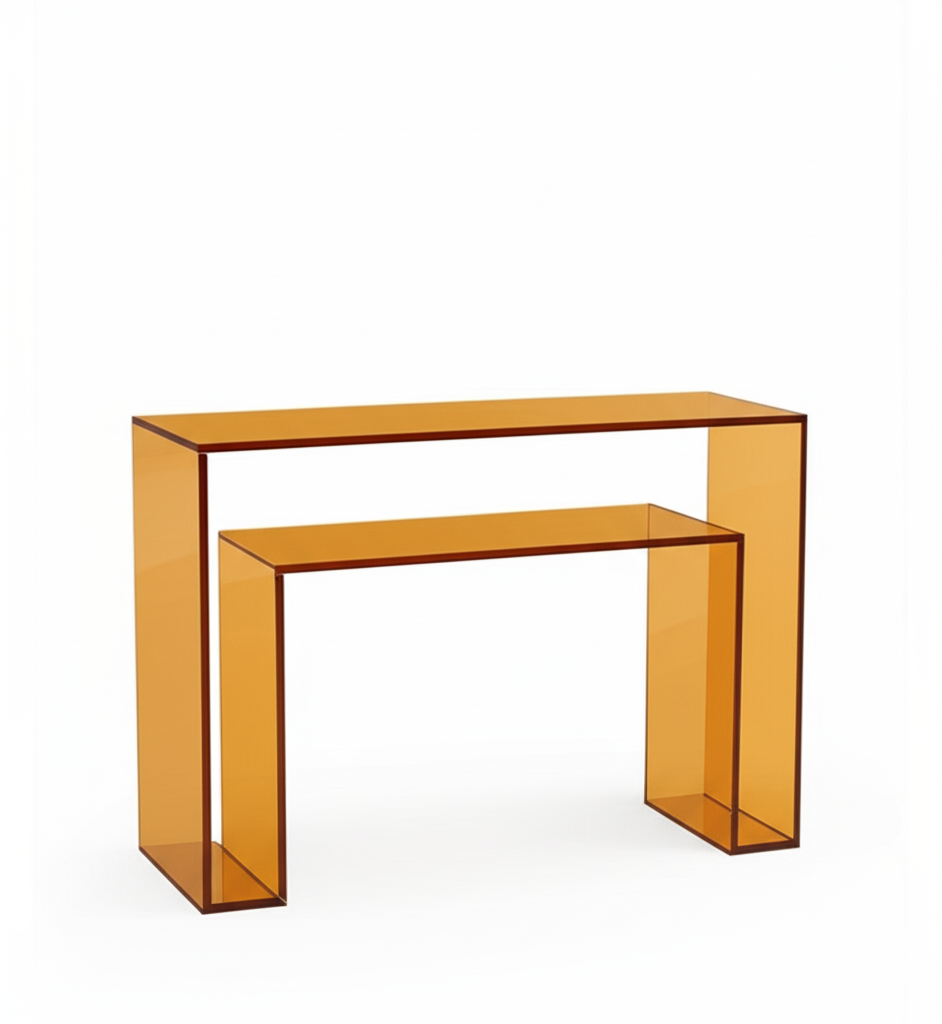 acrylic console table