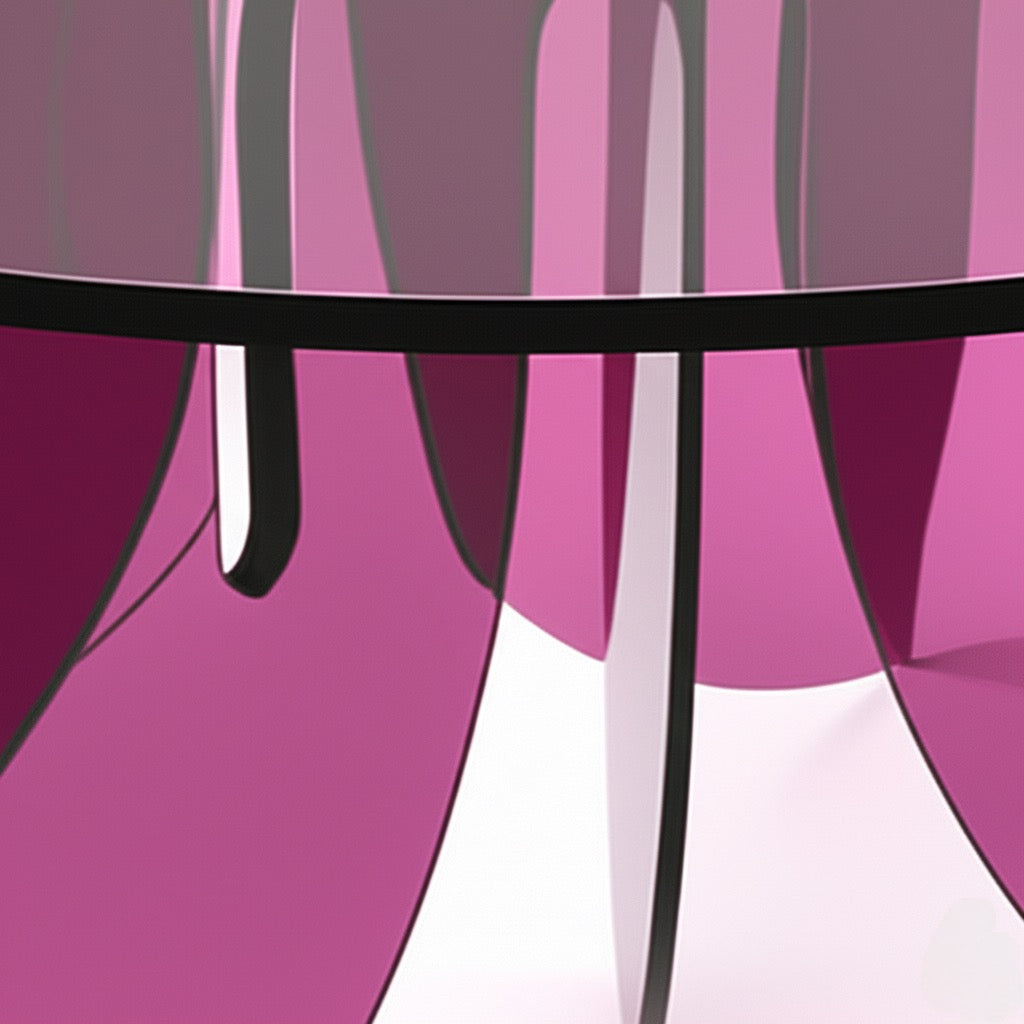 WAVE LUCITE TABLE ( TRANSPARENT VIOLET) - bynuraybirtane