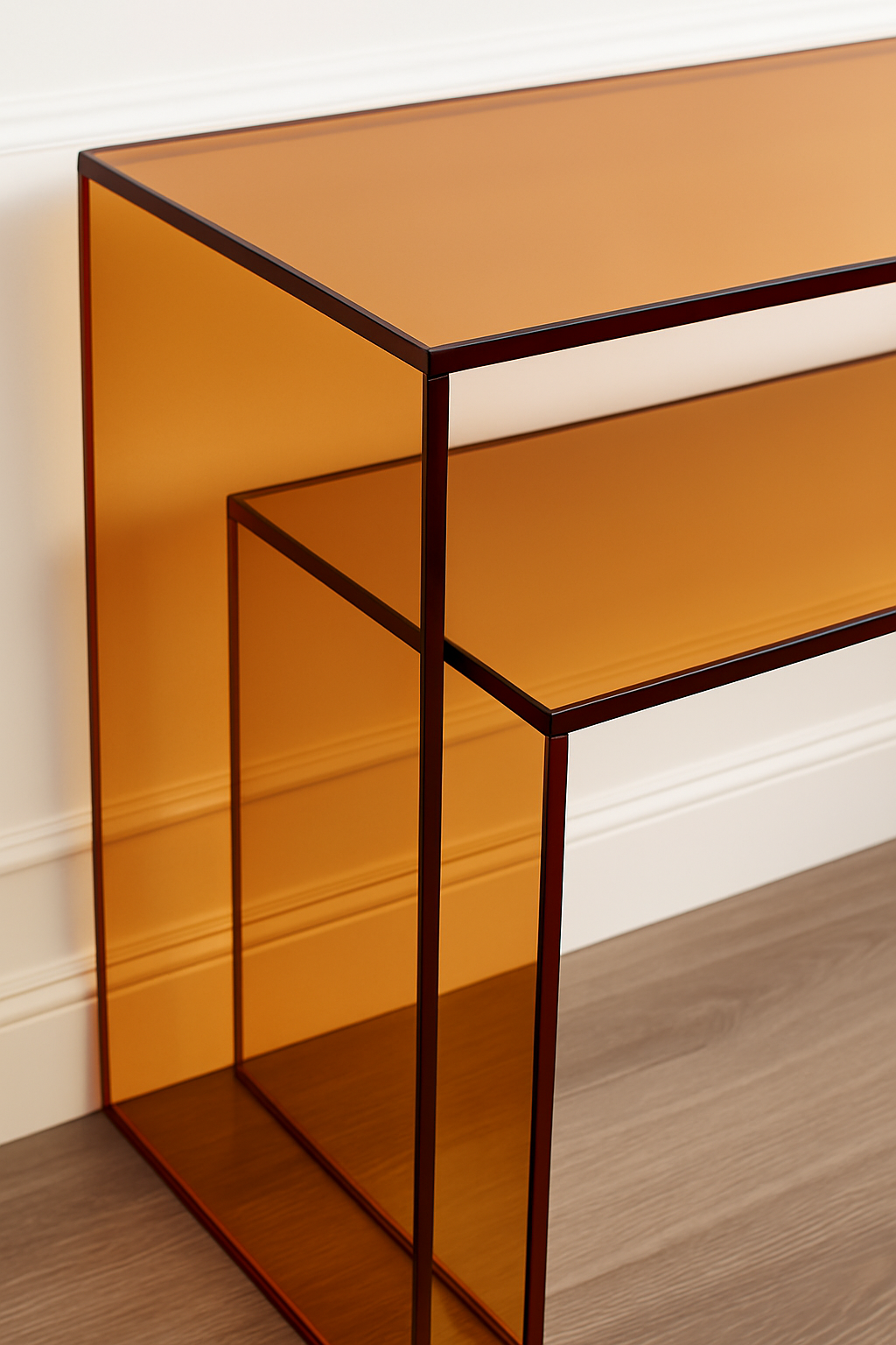 acrylic console table