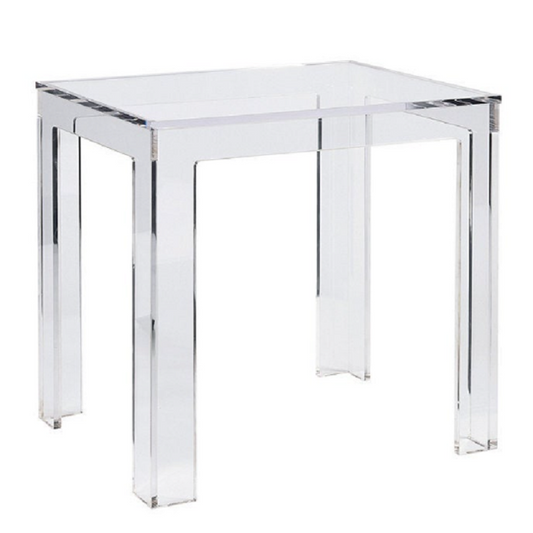 LUCITE RECTANGULAR SIDE TABLE - bynuraybirtane