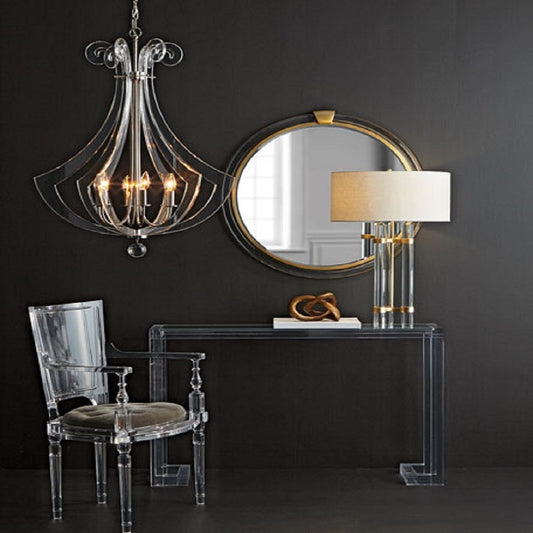 HANDCRAFTED LUCITE CONSOLE TABLE - bynuraybirtane