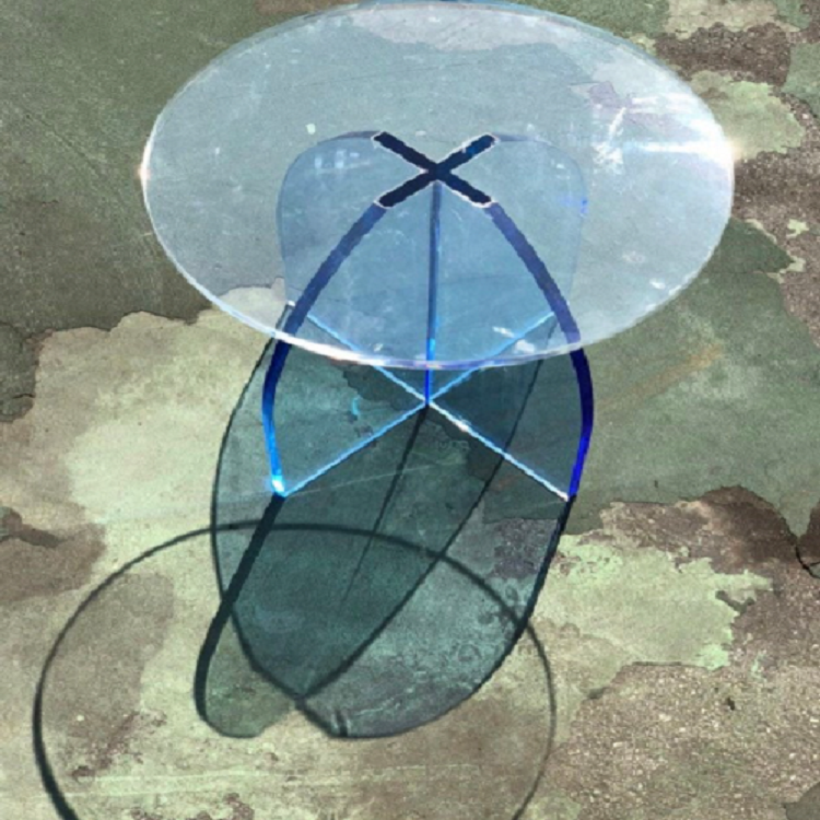 COLORFUL CIRCULAR ACRYLIC COFFEE TABLE - bynuraybirtane