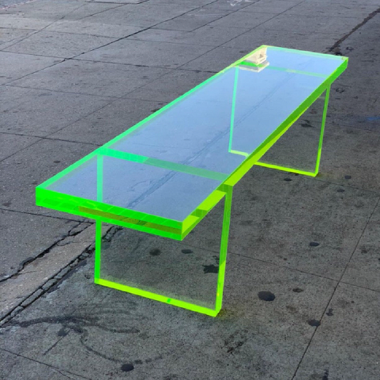 NEON ACRYLİC BENCH TABLE - bynuraybirtane