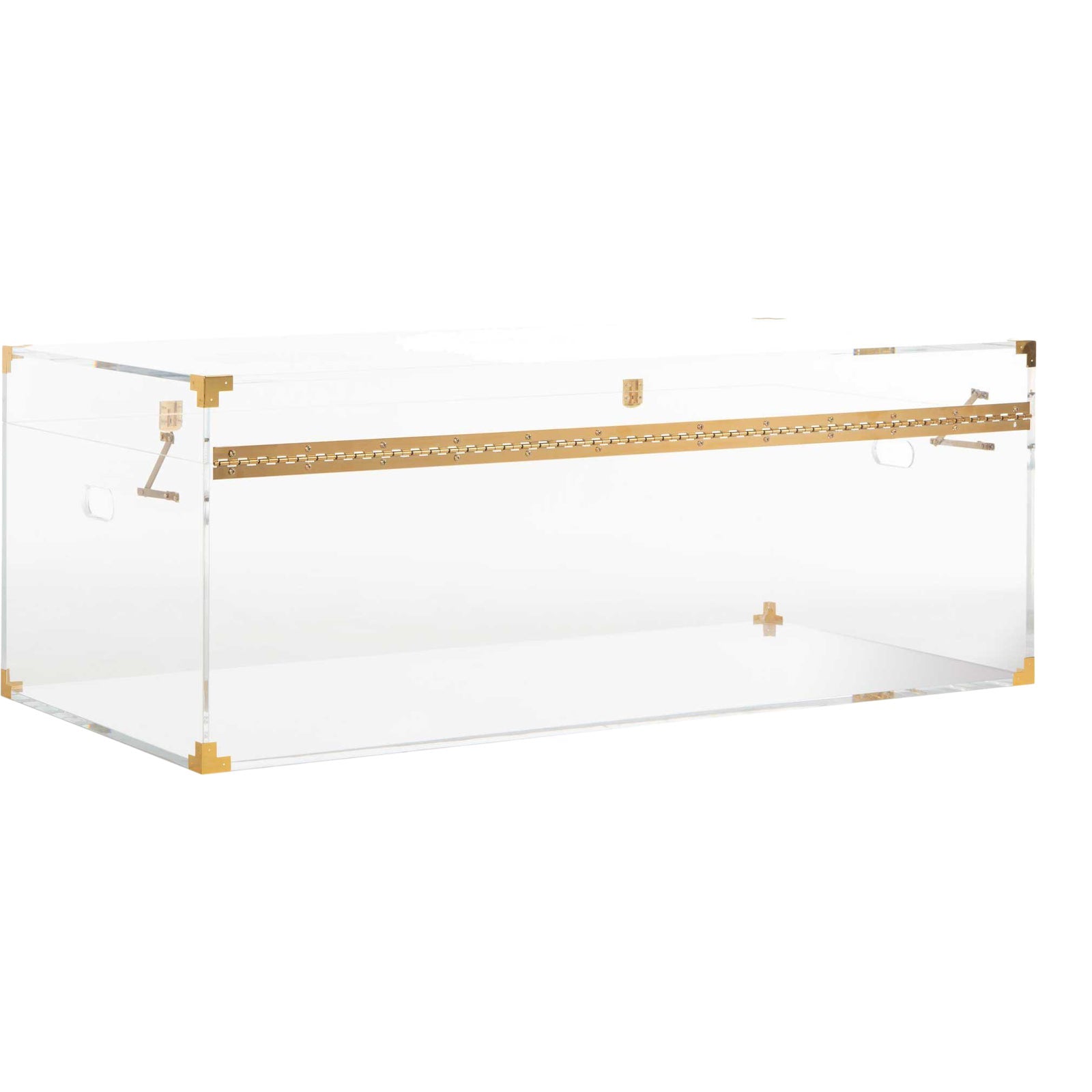 ACRYLIC TRANSPARENT TRUNK STYLE COFFEE TABLE