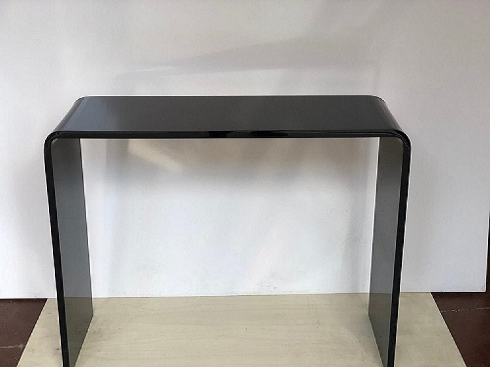 BLACK LUCITE CONSOLE TABLE - bynuraybirtane