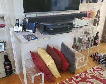 LUCITE CONSOLE TABLE - bynuraybirtane