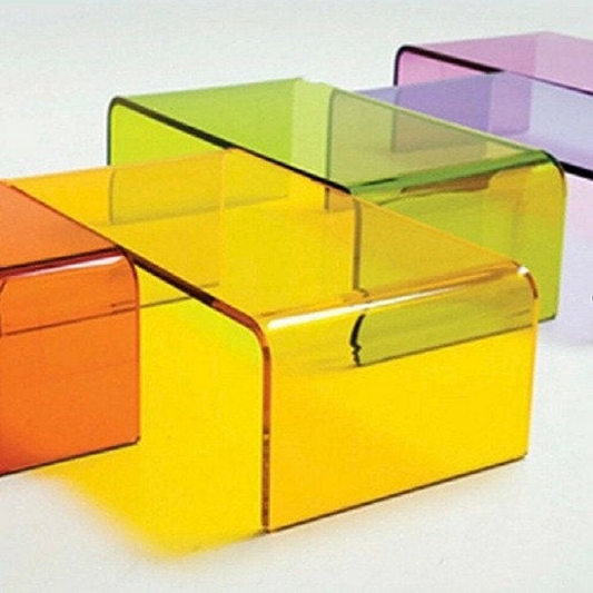 CUSTOM COLORS LUCITE COFFEE TABLE - bynuraybirtane