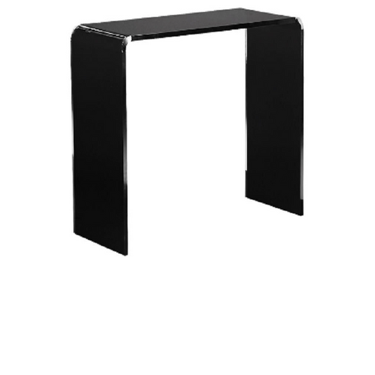 BLACK LUCITE CONSOLE TABLE - bynuraybirtane