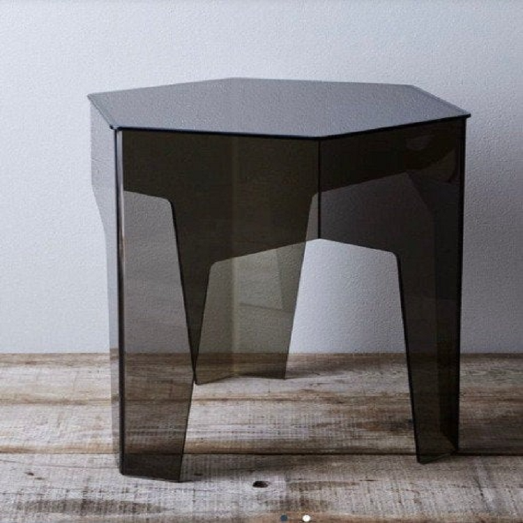HONEY COMB LUCITE COFFEE TABLE - bynuraybirtane