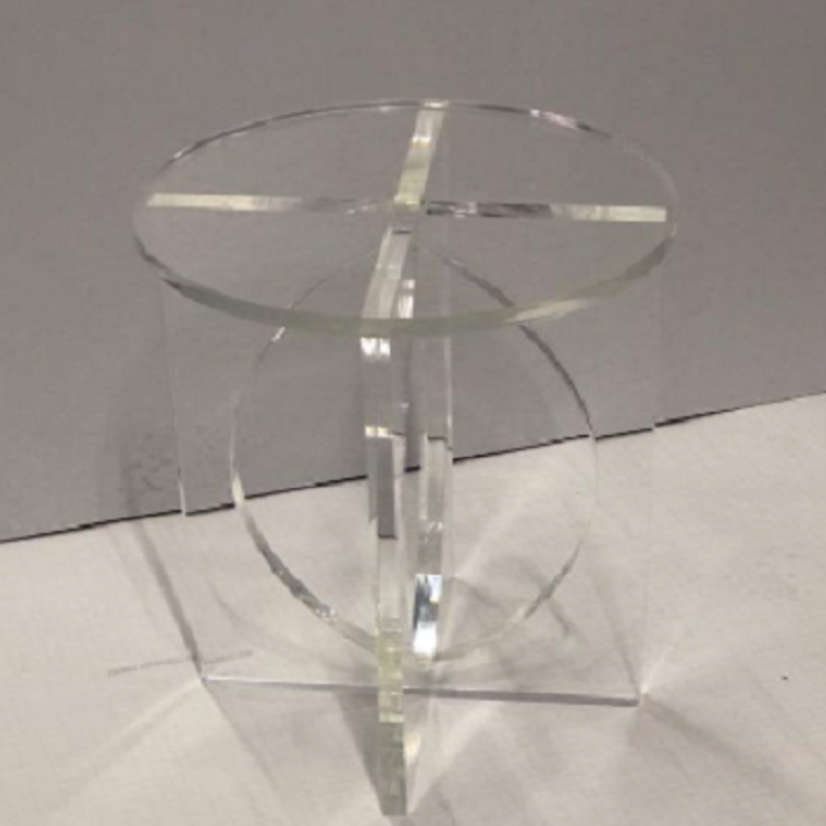 OVAL ACRYLIC SIDE TABLE - bynuraybirtane