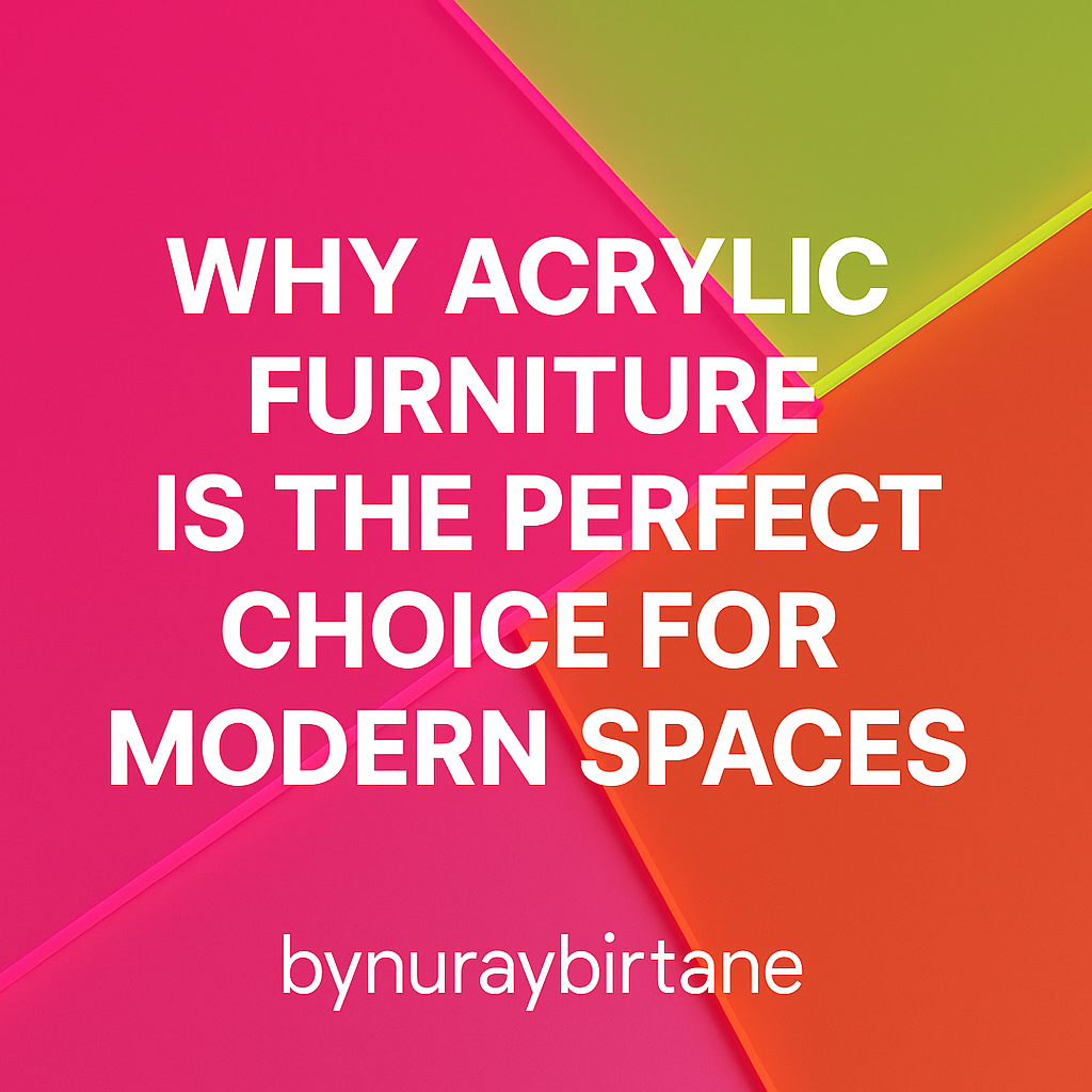 🌈 Why Acrylic Furniture Is the Perfect Choice for Modern Interiors