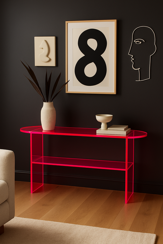 acrylic console  table