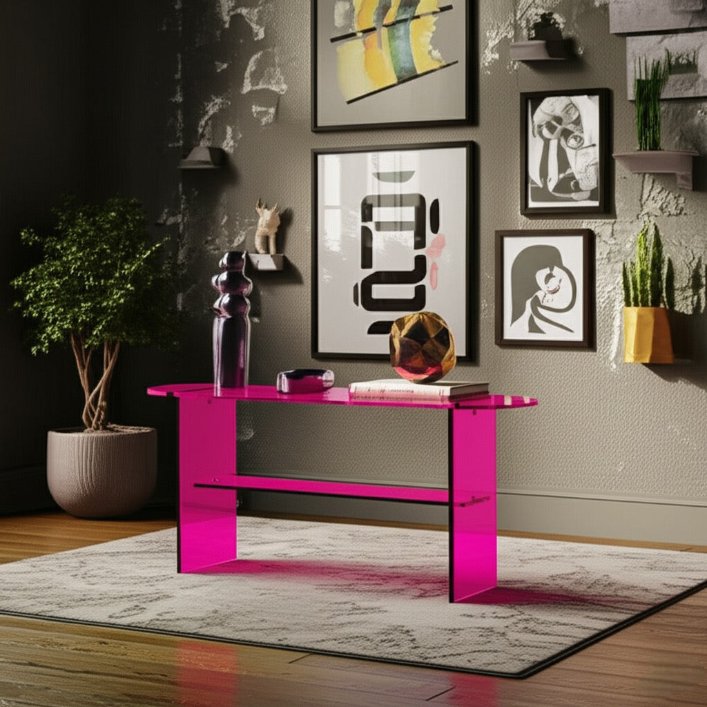 acrylic console  table