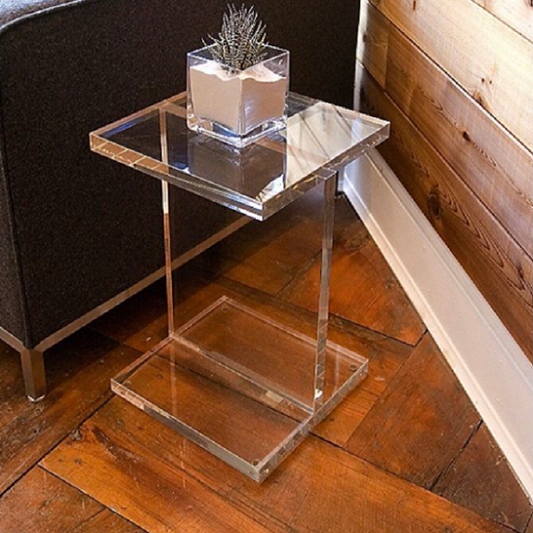 ACRYLIC I-BEAM COFFE TABLE - bynuraybirtane