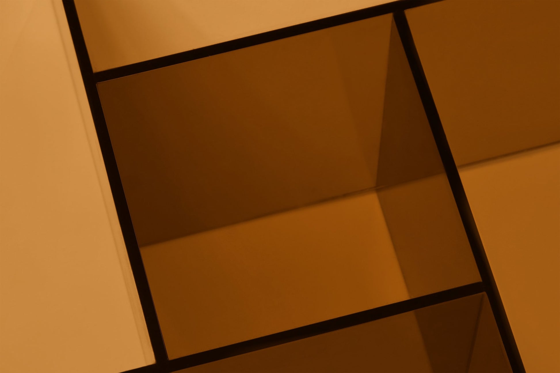 Amber-Caramel  Acrylic Square Coffee Table - bynuraybirtane