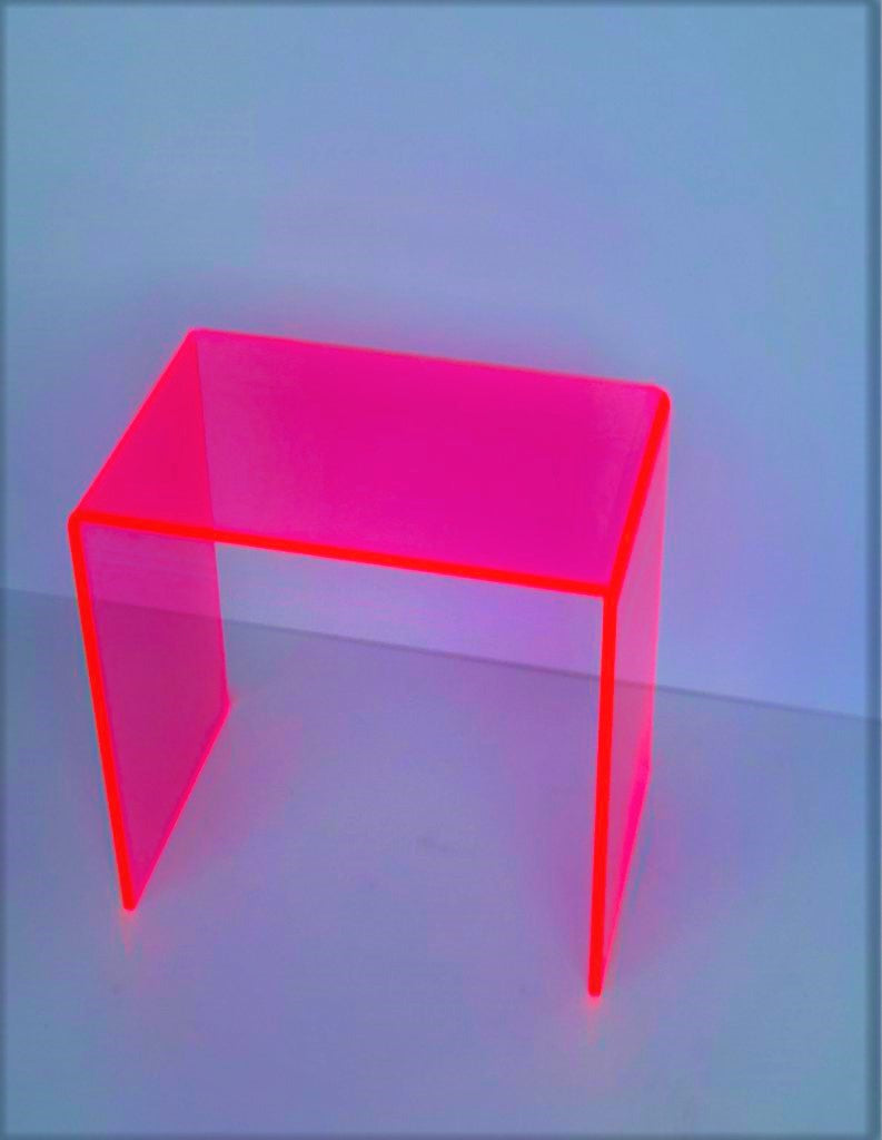 NEON GREEN,ORANGE ACRYLIC COFFEE TABLE - bynuraybirtane