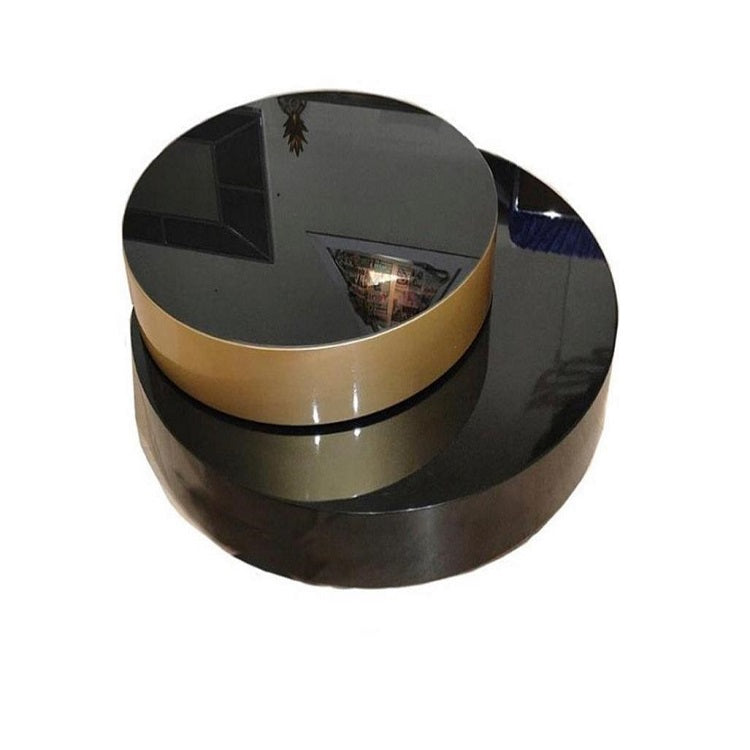 MIRRORED COFFEE TABLE WITH ROTATING 360° TOP