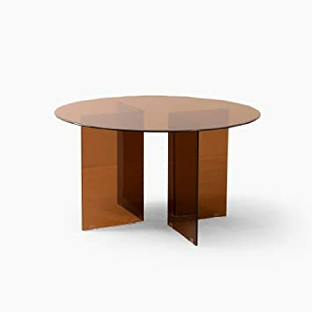 Acrylic Round Coffee Table - bynuraybirtane