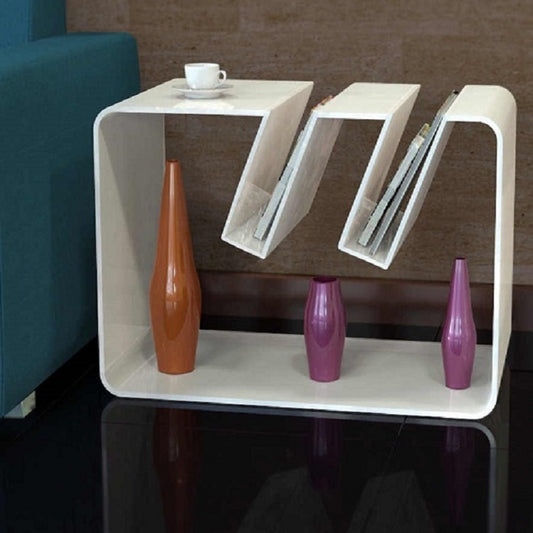 CLEAR LUCITE MAGAZINE COFFEE TABLE - bynuraybirtane
