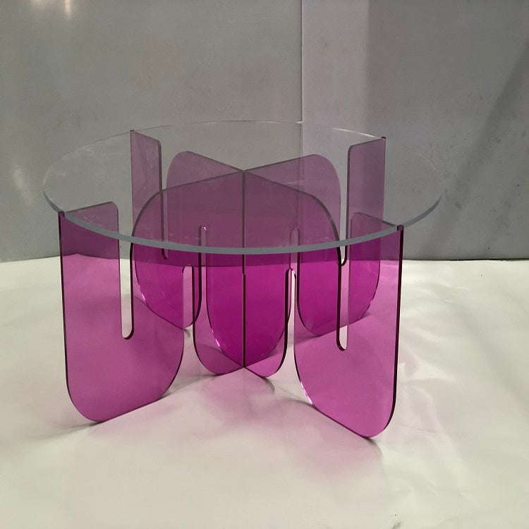 WAVE LUCITE TABLE