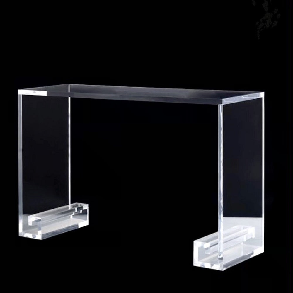 LUCITE CONSOLE TABLE