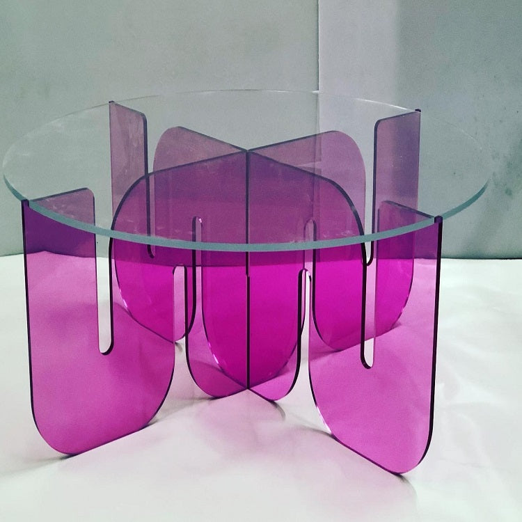 WAVE LUCITE TABLE