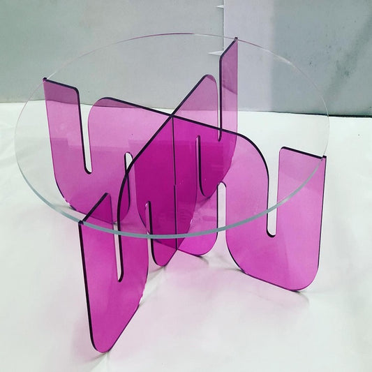 WAVE LUCITE TABLE - bynuraybirtane