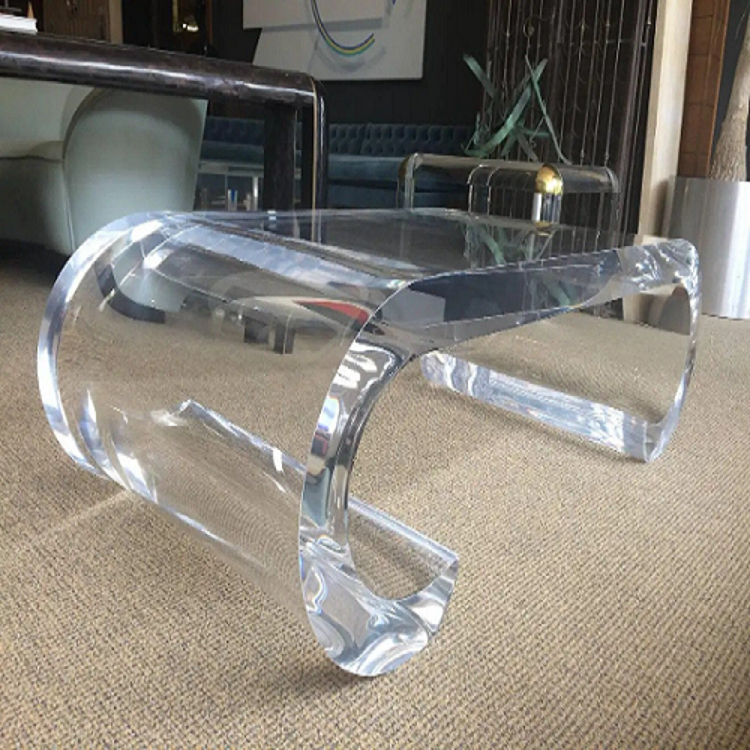 BEAUTIFUL CLEAR LUCITE TABLE - bynuraybirtane