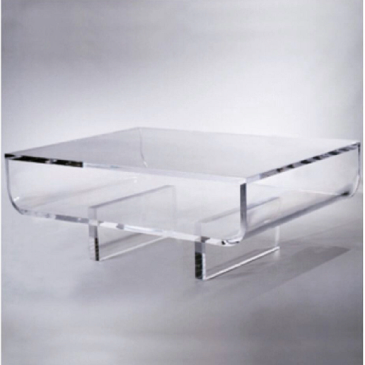 CLEAR LUCITE BOX COFFEE TABLE - bynuraybirtane