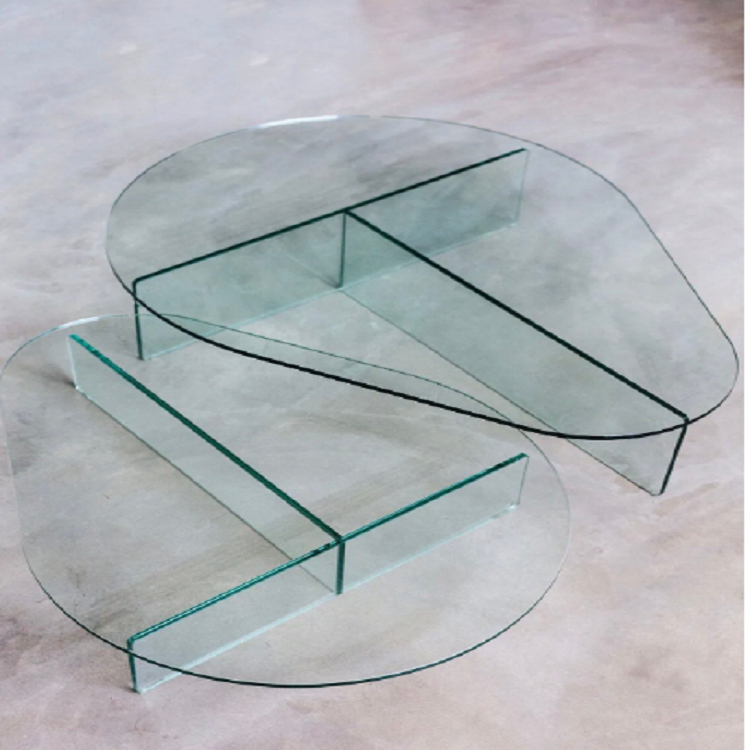 RAINDROP GREEN LUCITE COFFEE TABLE