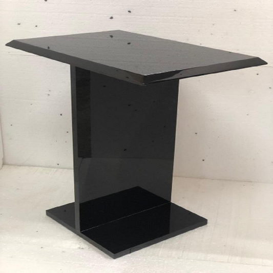 BLACK LUCITE I-BEAM COFFEE TABLE - bynuraybirtane