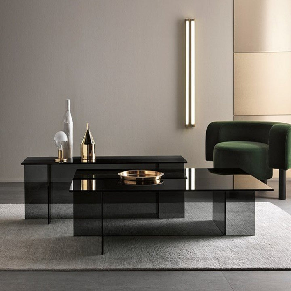 SET OF LUCİTE BENCH AND COFFE TABLE - bynuraybirtane